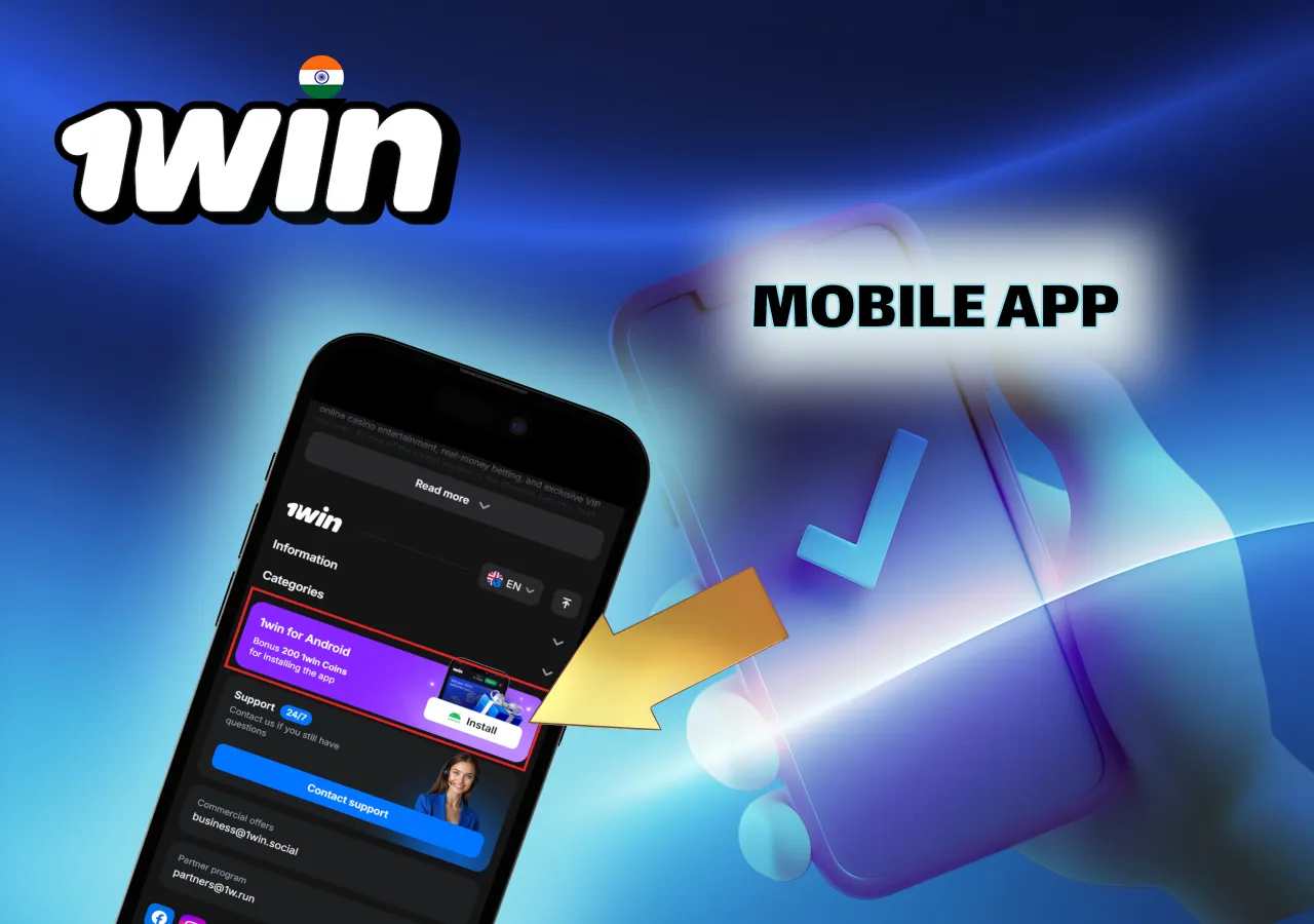 1Win Mobile App for India: Download for iOS and Android
